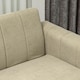 image 8 of HOMCOM 3 Seater Sofa, Modern Fabric Couch with Channel Tufted, Khaki 