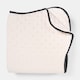 image 4 of OHS Scallop Edge Quilted Throw Lightweight Blanket Bedspread | Cream | Cream/Black | One Size
