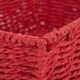 image 4 of Large Red Paper Rope Tray | Red | Red | Large