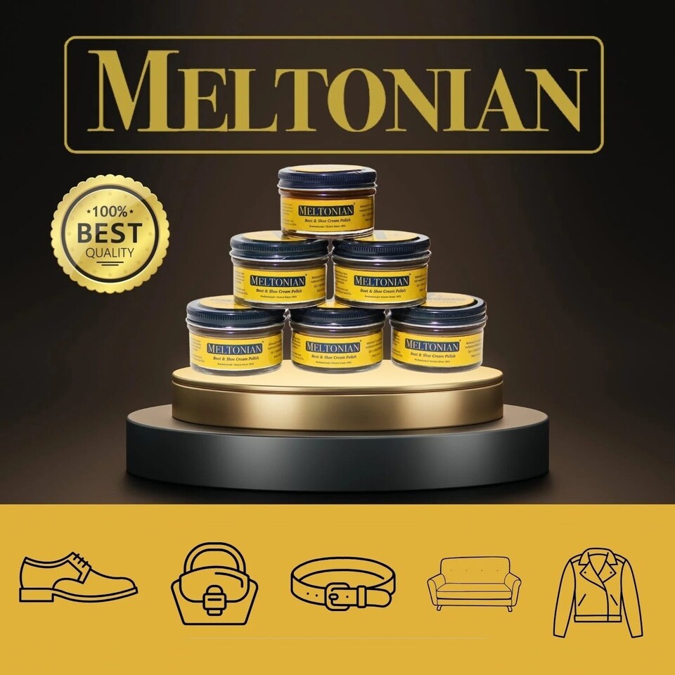 image 1 of Meltonian Boot and Shoe Cream Polish - Conditioning and Colour Restoration 50ml | Brown | Adobe