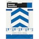image 2 of Unique Party Paper Polka Dot and Chevron Bunting - Royal Blue/White - 12ft