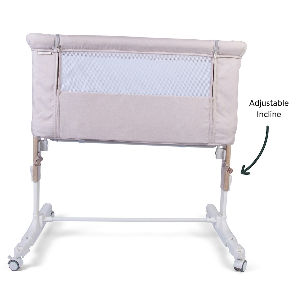 image 1 of Red Kite Rockabye Bedside/Rocking Crib Cream