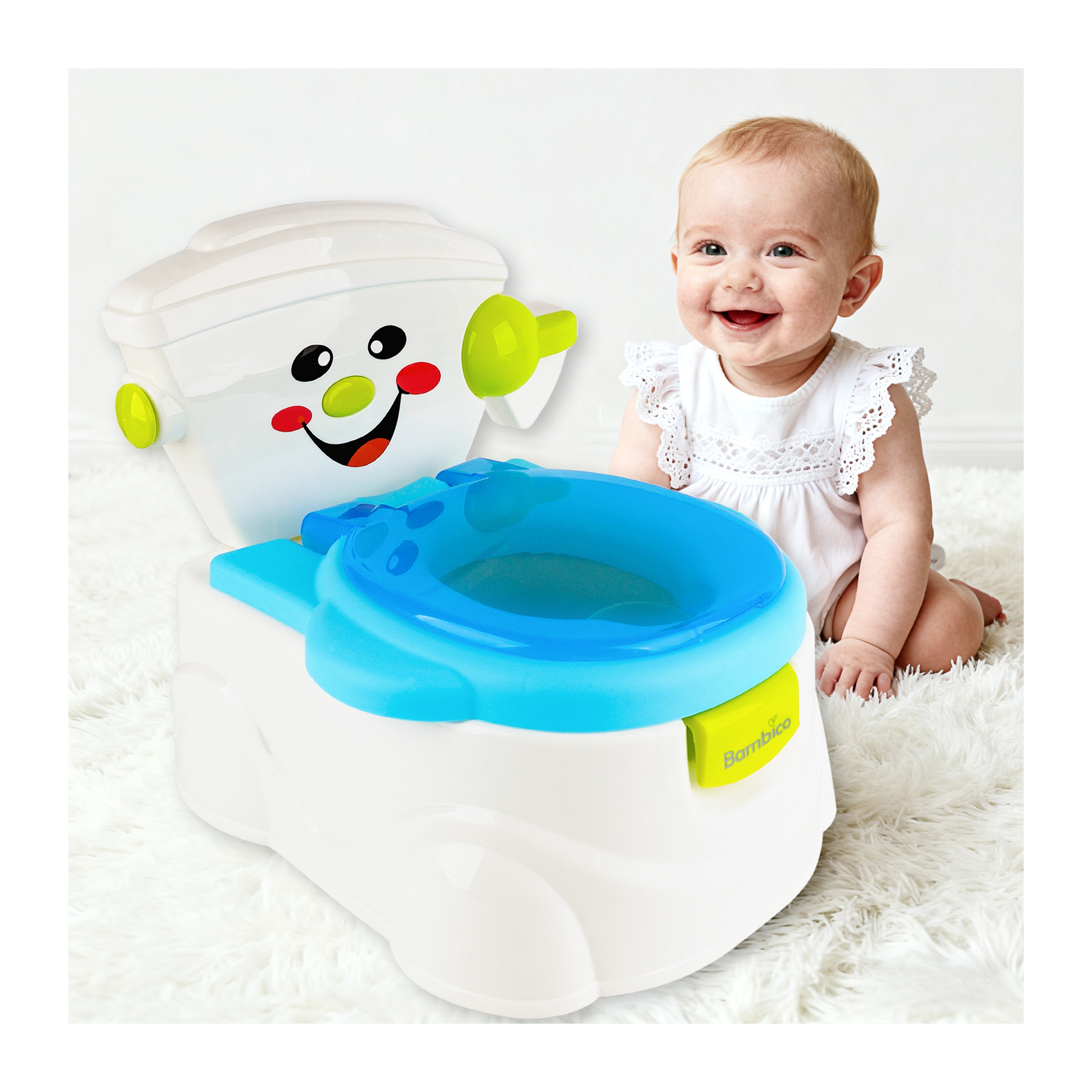 Bambico Bambico Children's Potty Toilet With Removable inner bucket | Blue