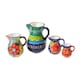 image 5 of Verano Spanish Ceramics Classic Spanish Large Jug - 2L Red/Yellow Flower