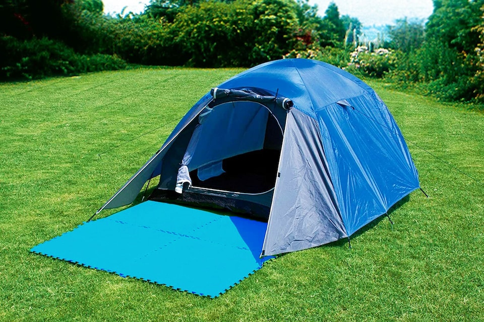 image 1 of 18PCS Swimming Pool Floor Protector Slip Resistant Ground Mat Base 50cmx50cm | Blue | 2 Set | 18