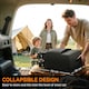 image 3 of Outsunny Foldable Garden Cart, Outdoor Utility Wagon with Carry Bag, Camouflage