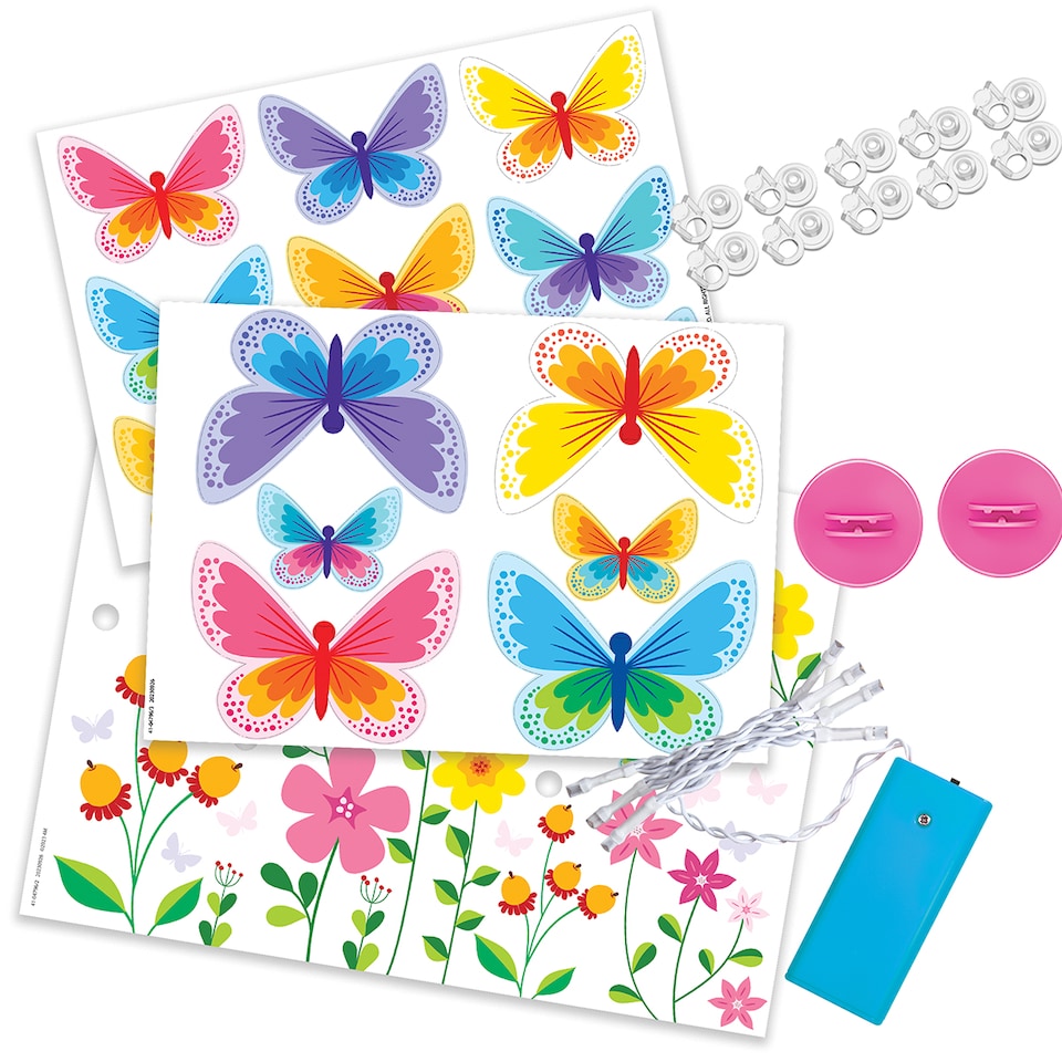 image 1 of Kidzmaker - Glow 3D Butterfly Canvas