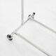 image 7 of Heavy Duty Chrome Clothes Rail Adjustable Width Height with Shelf Locking Wheels Chrome | One Size