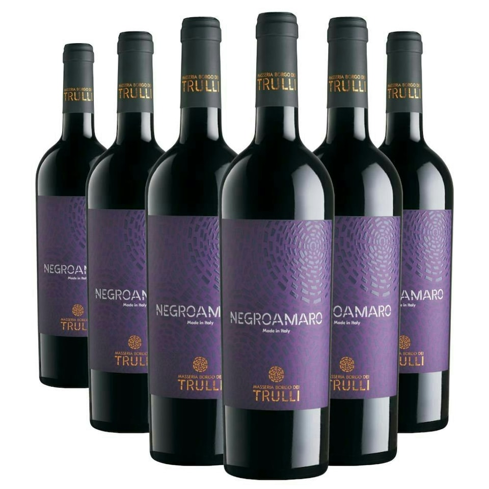 Case of 6 Trulli Negroamaro IGP Salento 70cl Red Wine