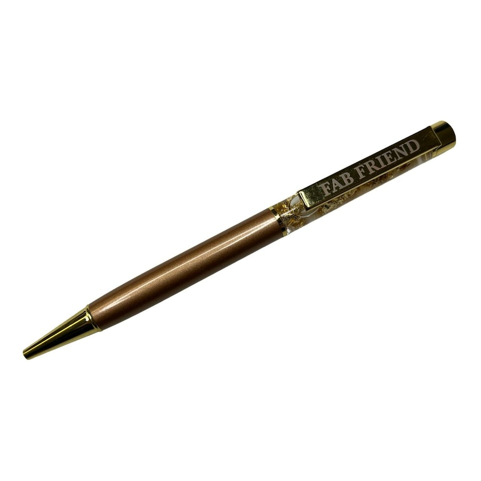 image 1 of Fab Friend Captioned Gold Leaf Ballpoint Gift Pen