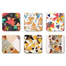Autumn Flowers & Geometrics Collection (Coaster)