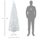 image 3 of HOMCOM 6FT Pencil Artificial Christmas Tree with Solid Stand Tips White