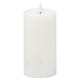 image 1 of Hill Interiors Luxe Collection Ribbed Natural Glow Electric Candle - White - 10cm x 7cm x 7cm | White