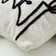 image 3 of BHS Christmas Tree Tufted Cushion, Natural Cream | Black