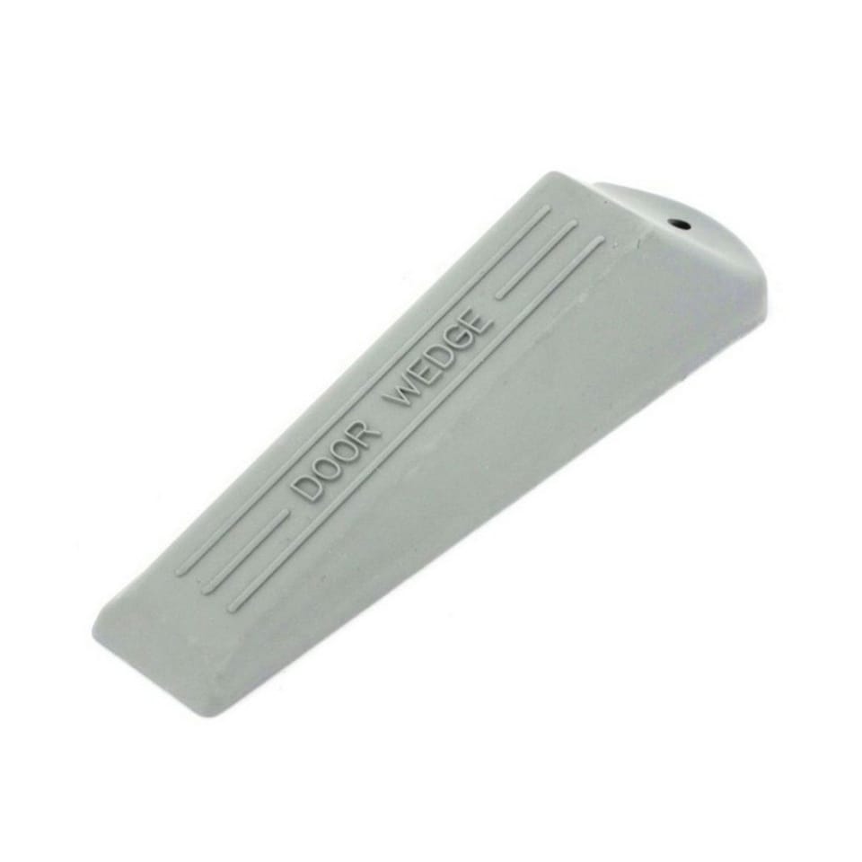 Securit Rubber Doorstop - Grey - One Size