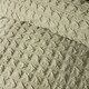 image 3 of Serene Embossed Grid Duvet Cover Set Green