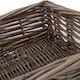 image 5 of Medium Antique Wash Straight Sided Wicker Tray | Brown | Brown | Medium