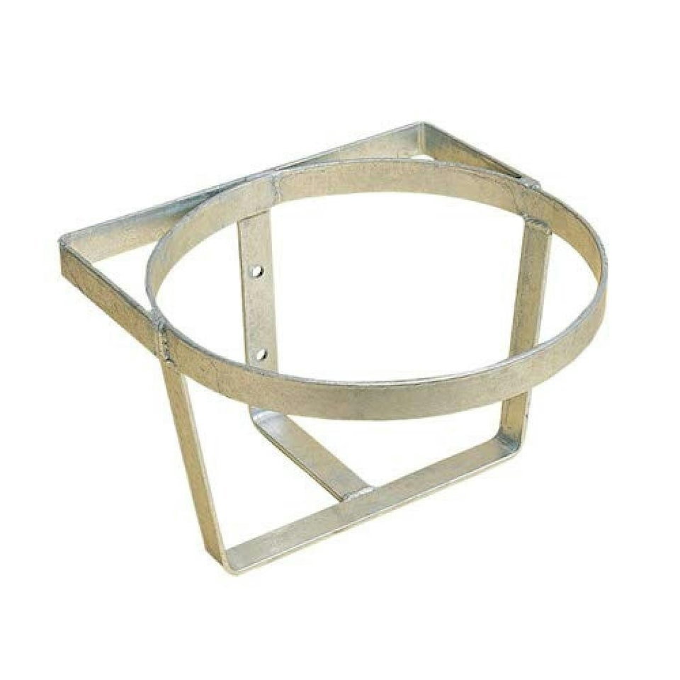 Stubbs Heavy Duty Wall Fixing Bucket Holder - Silver - One Size
