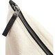 image 2 of Westford Mill Dipped Base Canvas Accessory Bag - Natural/Black - M Cream