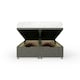 image 2 of Slate Linen Ottoman Base Double | Multi