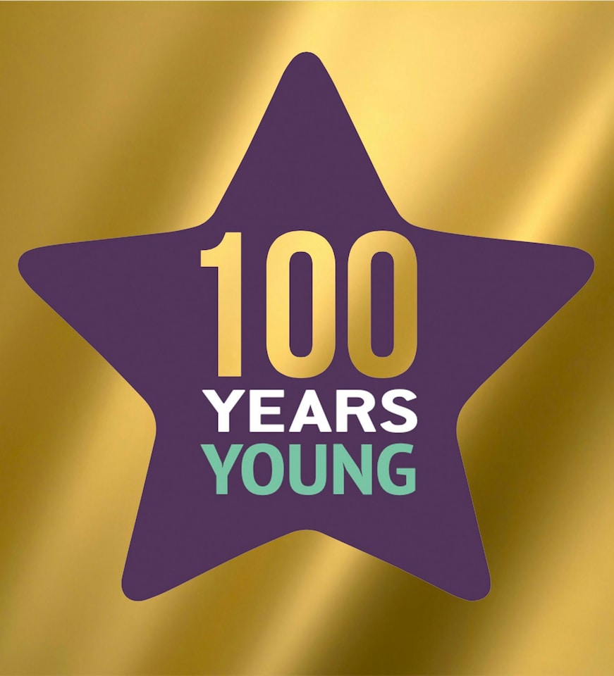 image 1 of 100 Years Young - Funny Gold Foil 100th Birthday Card