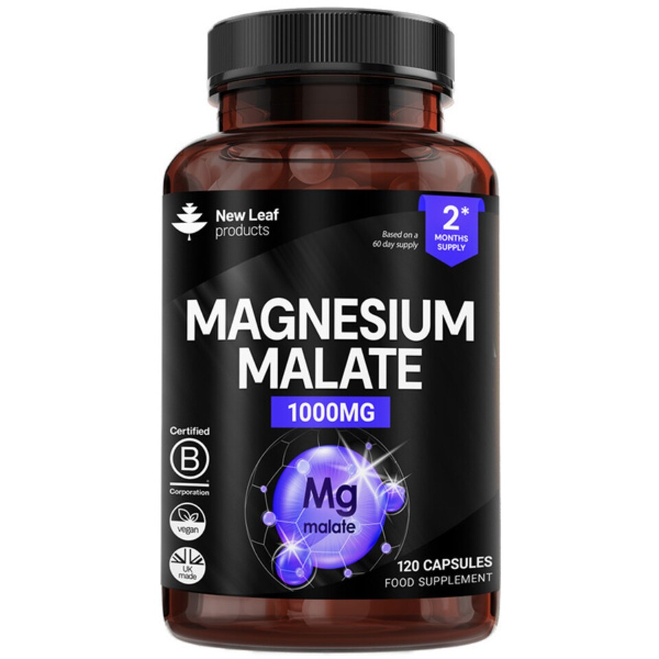 image 1 of Magnesium Malate 120 High Strength Capsules 1000mg