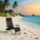 image 4 of Gravity Chair Heavy Duty Textoline Outdoor & Garden Sunloungers Folding Reclining Patio Chair Recliners ,1pc