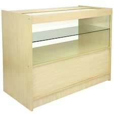 C1200 Shop Counter - Maple Brown