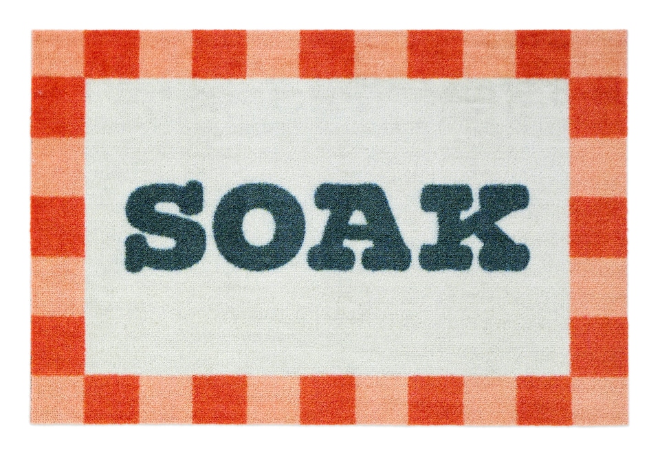 image 1 of My Mat Nylon Printed Bathroom Bright Soak Border 50x75