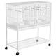image 1 of Yaheetech 105 cm Tall Stackable and Divided Breeder Cage White