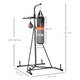 image 7 of HOMCOM Punchbag & Speedball Boxing Station w/ Freestanding Frame, Grey 