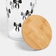 image 5 of OHS Bows Food Container Airtight Bamboo Lid Kitchen Storage Jar | Clear | Black - T | Tall