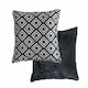image 1 of Nevada Cushion Cover 43cm x 43cm Black | Black | Black