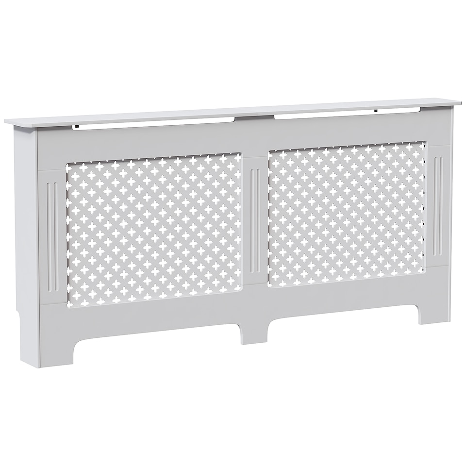 image 1 of Vida Designs Oxford Radiator Cover Painted MDF Cabinet, White, 172cm