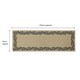 image 5 of JVL Elegance Machine Washable Entrance Runner Doormat, 50x150cm - Scroll