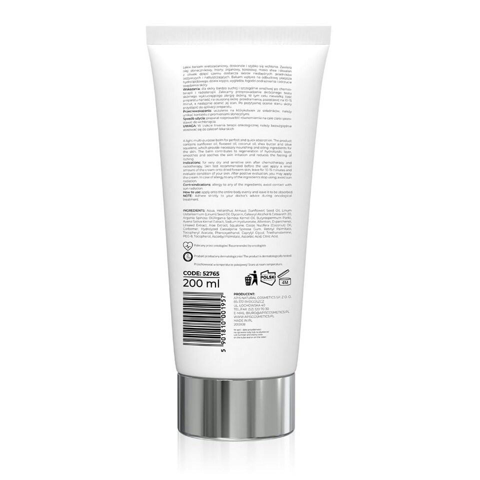 image 1 of Apis Apiderm Regenerating and Nourishing Body Balm after Chemotherapy and Radiotherapy 200ml