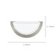 image 5 of EGLO Planet 1 Semi-Circular Steel Matte Nickel Wall Light White