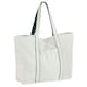 image 1 of Westford Mill Large Tote Bag - Soft White/Bottle Green - One Size