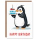 image 1 of Cute Holding Cake Bright Illustration Girl Daughter Son Birthday Card