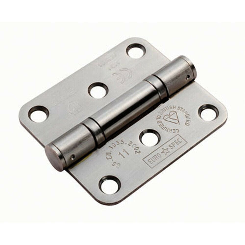 Loops PAIR 76 x 67 x 2.5mm Ball Bearing Hinge Satin Stainless Steel Interior Door in Metallics