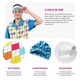 image 2 of Golf 'Hole In One' Top, Trousers and Visor Set Blue | M