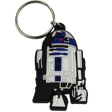 Star Wars Rubber R2-D2 Keyring - Multicoloured - One Size