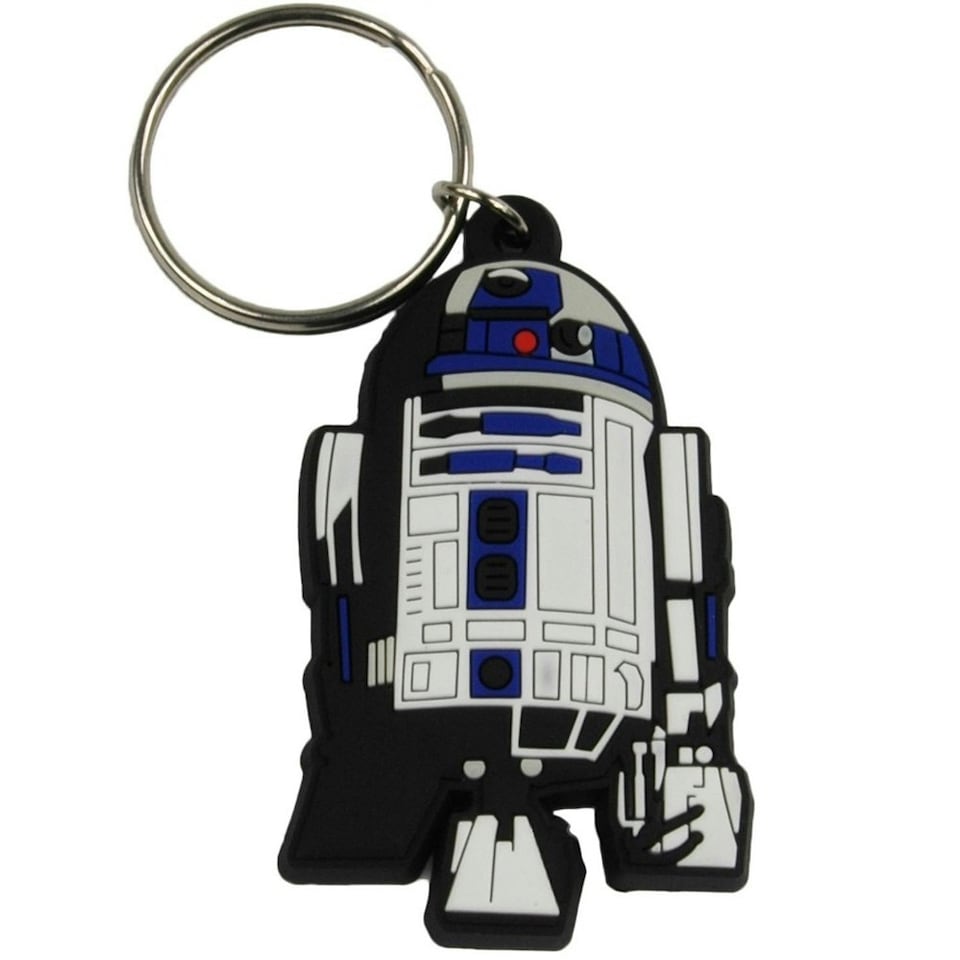 image 1 of Star Wars Rubber R2-D2 Keyring - Multicoloured - One Size