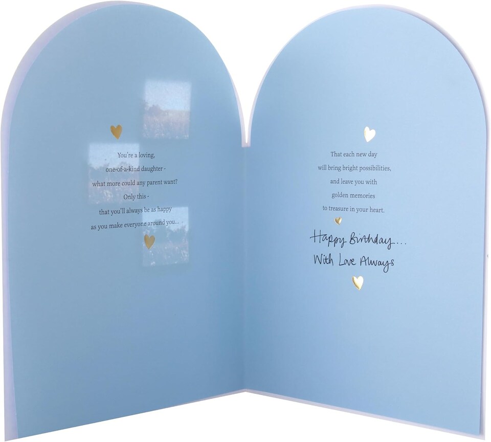 image 1 of Floral Heartfelt Verse Daughter Birthday Card