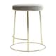 image 4 of Interiors by Premier Manhattan Grey Velvet Tall Bar Stool