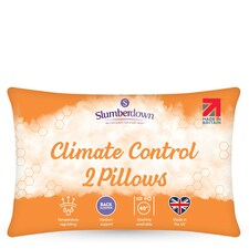 Slumberdown Climate Control Pillow, Medium Support, 2 Pack