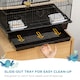 image 9 of PawHut Metal Bird Cage Small w/ Perch Food Container Handle for Finch Canary