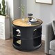 image 2 of COSTWAY 3-Tier Round End Table Coffee Snack Table Black