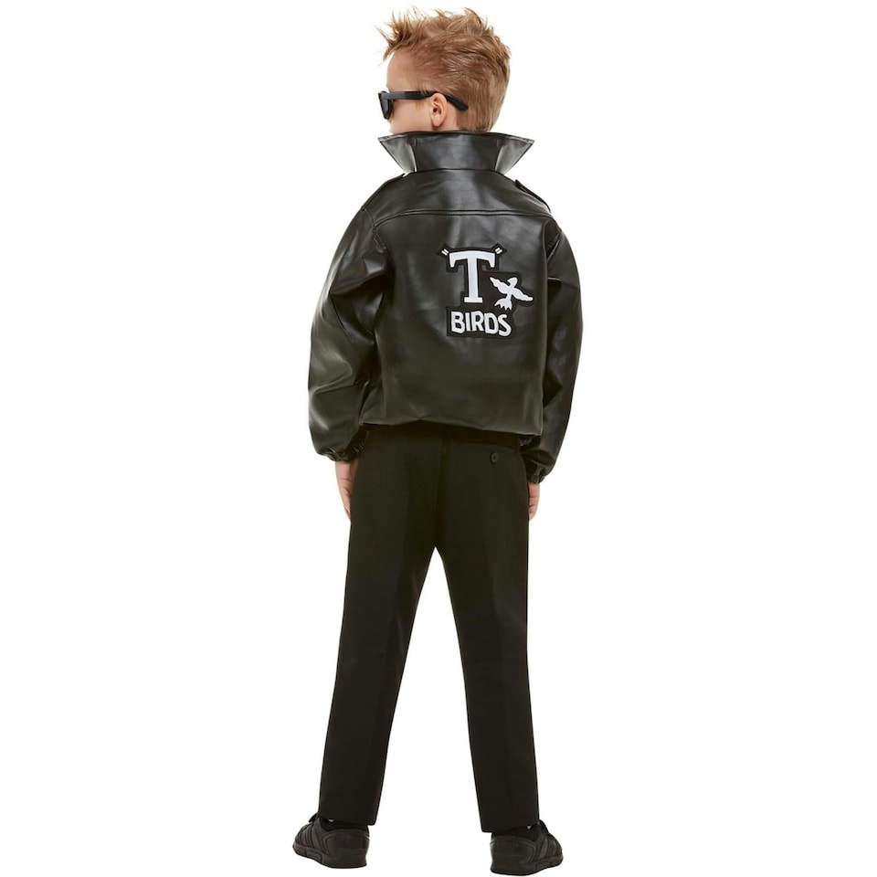 image 1 of Grease Boys T-Birds Costume Jacket - Black - 13-14 Years