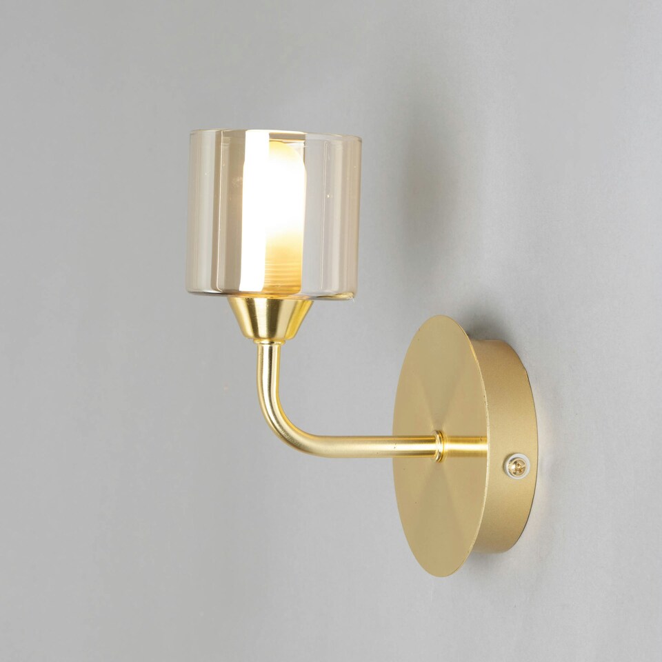 image 1 of BHS Noah Bathroom Wall Light, Satin Brass